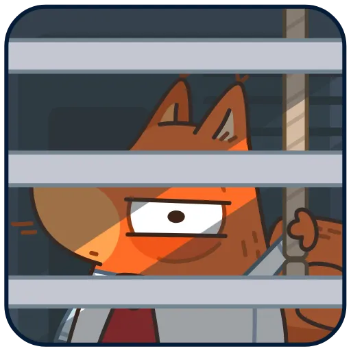 🤩 Стикер «Белка-клерк» для Telegram