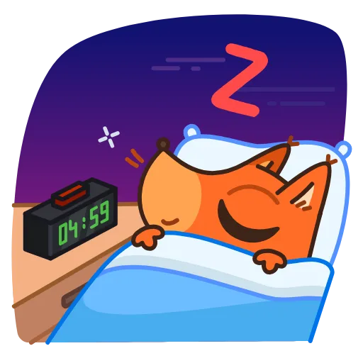 😴 Стикер «Белка-клерк» для Telegram