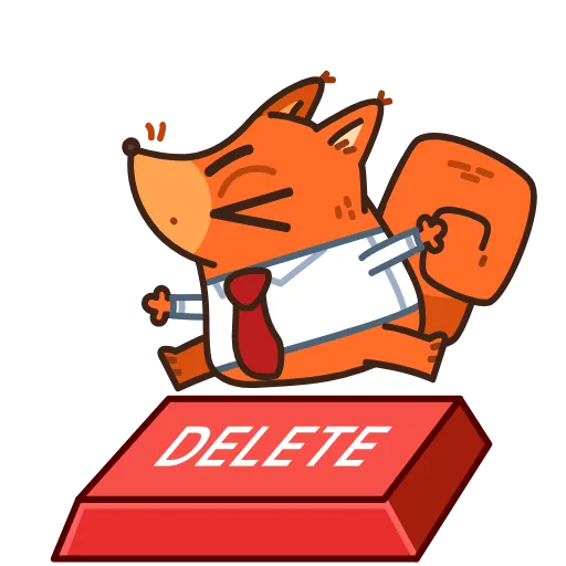 ✖️ Стикер «Белка-клерк» для Telegram