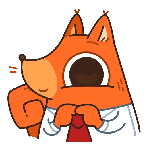 🤩 Стикер «Белка-клерк» для Telegram