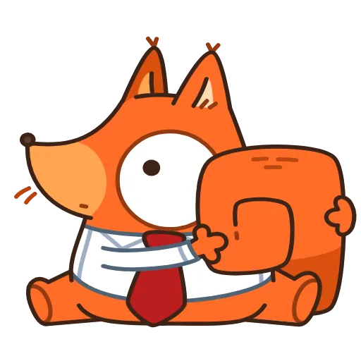 🤩 Стикер «Белка-клерк» для Telegram