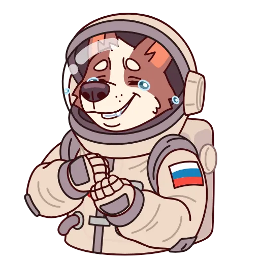 😂 Эмодзи «Белка и Стрелка» для Telegram