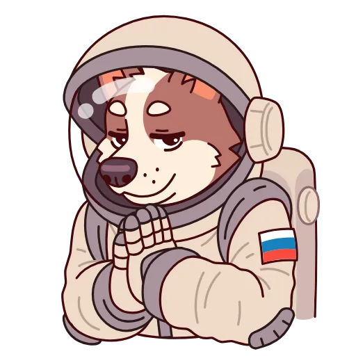 😈 Эмодзи «Белка и Стрелка» для Telegram