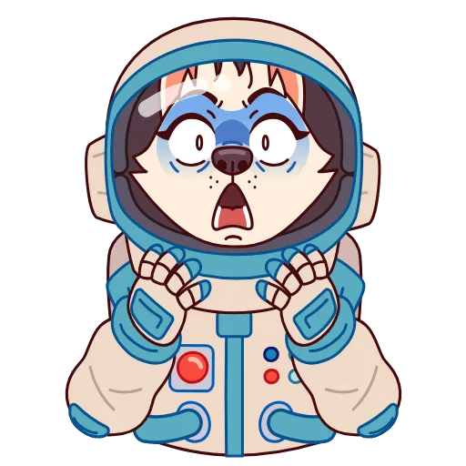😱 Эмодзи «Белка и Стрелка» для Telegram
