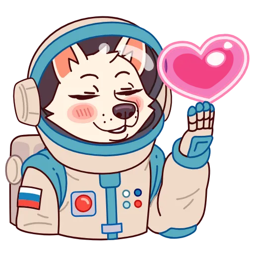 😘 Эмодзи «Белка и Стрелка» для Telegram
