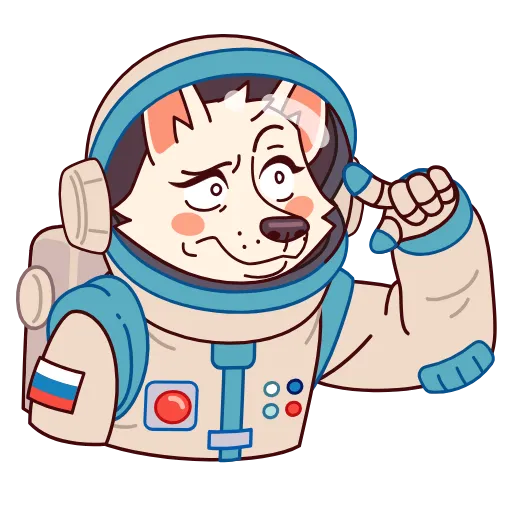 🧠 Эмодзи «Белка и Стрелка» для Telegram