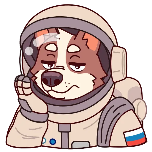 😮‍💨 Эмодзи «Белка и Стрелка» для Telegram