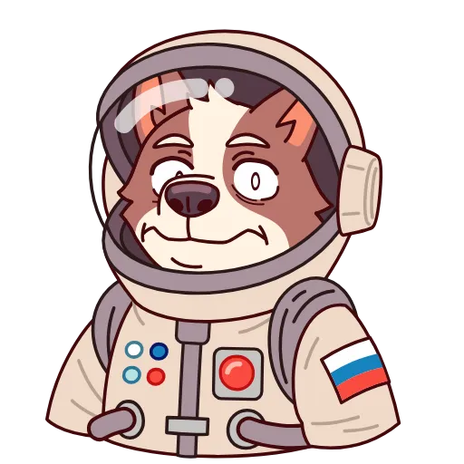 😨 Эмодзи «Белка и Стрелка» для Telegram