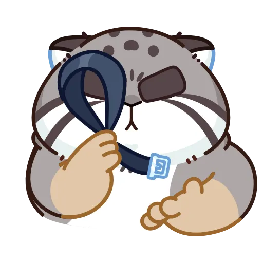 😠 Эмодзи «Анимированный набор эмоджи с котом Беляшем из ВК» для Telegram