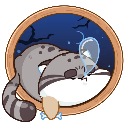😴 Эмодзи «Анимированный набор эмоджи с котом Беляшем из ВК» для Telegram