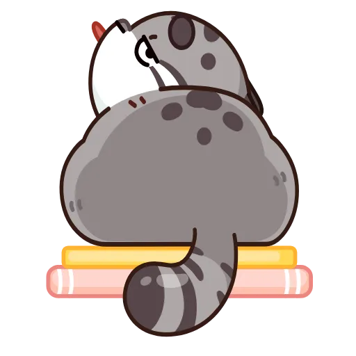 😛 Эмодзи «Анимированный набор эмоджи с котом Беляшем из ВК» для Telegram