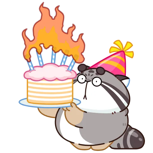 🎂 Эмодзи «Анимированный набор эмоджи с котом Беляшем из ВК» для Telegram