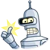 👍 Эмодзи «Бендер - Futurama» для Telegram
