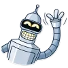 👍 Эмодзи «Бендер - Futurama» для Telegram
