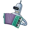 🎧 Эмодзи «Бендер - Futurama» для Telegram