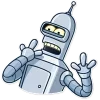 😱 Эмодзи «Бендер - Futurama» для Telegram