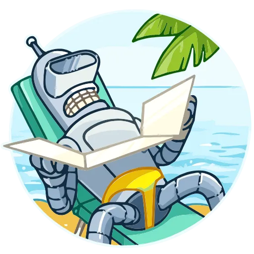 🏖 Эмодзи «Bender» для Telegram