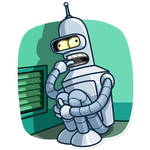 😵‍💫 Стикер «Bender» для Telegram