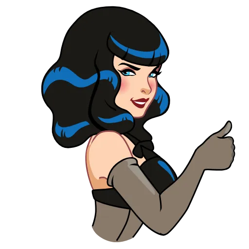 👍 Эмодзи «Bettie Page» для Telegram