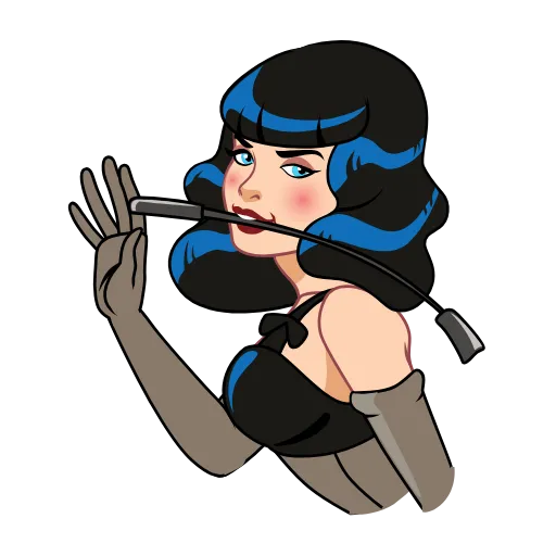 🥴 Эмодзи «Bettie Page» для Telegram