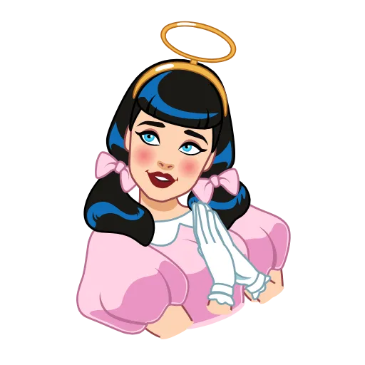🙏 Эмодзи «Bettie Page» для Telegram