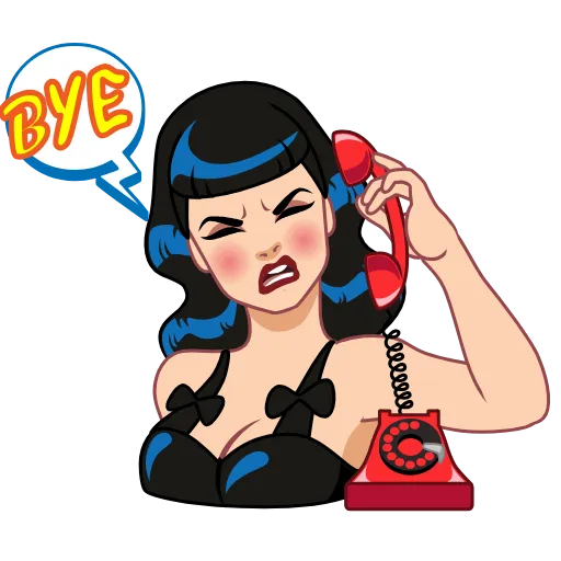 🤬 Эмодзи «Bettie Page» для Telegram