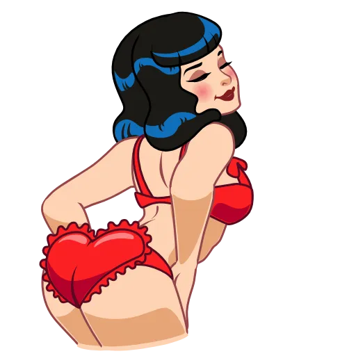 🍑 Эмодзи «Bettie Page» для Telegram