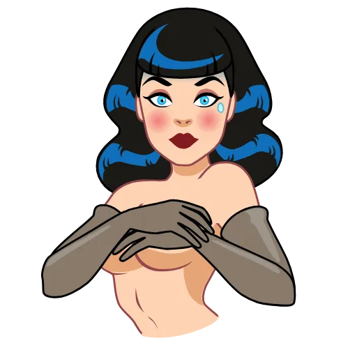 🫢 Эмодзи «Bettie Page» для Telegram