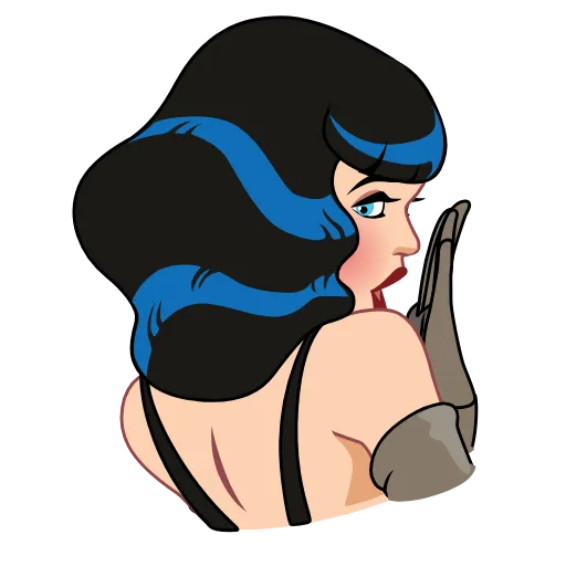 🤭 Эмодзи «Bettie Page» для Telegram