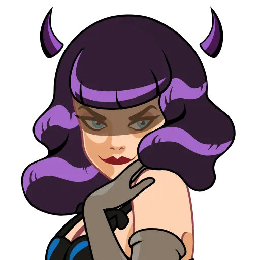 😈 Эмодзи «Bettie Page» для Telegram