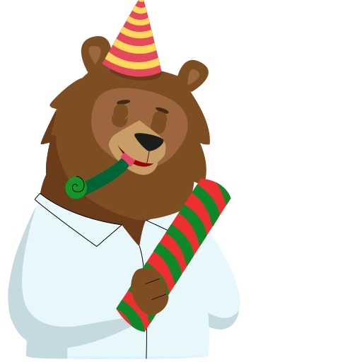🥳 Стикер «Big Bear» для Telegram