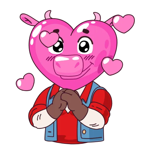🥰 Эмодзи «Бык-фермер» для Telegram