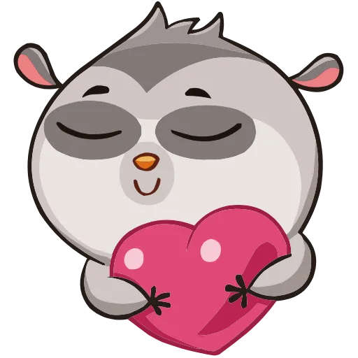 🥰 Эмодзи «Набор эмоджи с лемуром Бином из ВК в качестве» для Telegram
