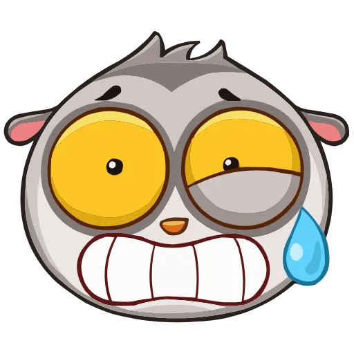 😬 Эмодзи «Набор эмоджи с лемуром Бином из ВК в качестве» для Telegram