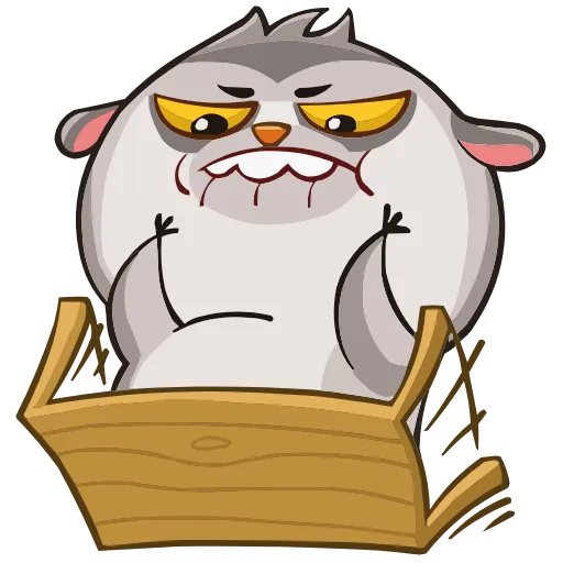 😤 Эмодзи «Набор эмоджи с лемуром Бином из ВК в качестве» для Telegram