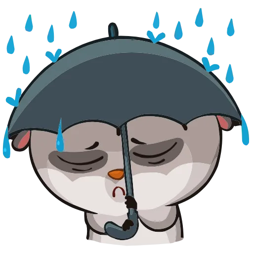 ☔️ Эмодзи «Набор эмоджи с лемуром Бином из ВК в качестве» для Telegram