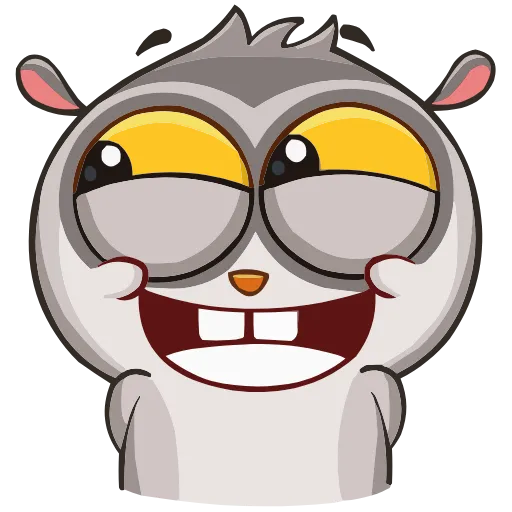 😁 Эмодзи «Набор эмоджи с лемуром Бином из ВК в качестве» для Telegram