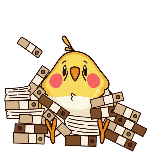 😵 Эмодзи «Птенчик» для Telegram