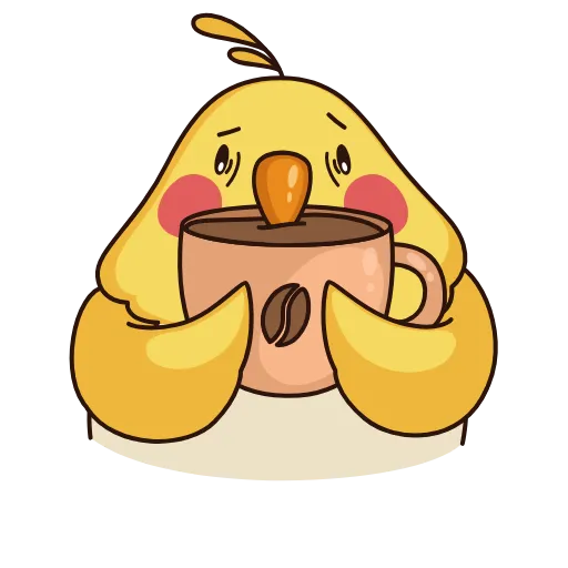 ☕ Эмодзи «Птенчик» для Telegram