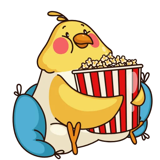 🍿 Эмодзи «Птенчик» для Telegram