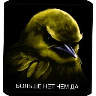 🐦 Стикер «Набор стикеров с мемной птицей «Вряд-ли»» для Telegram