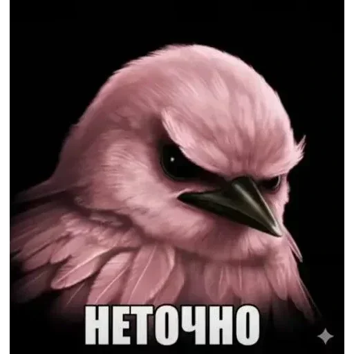 🐦 Стикер «Набор стикеров с мемной птицей «Вряд-ли»» для Telegram