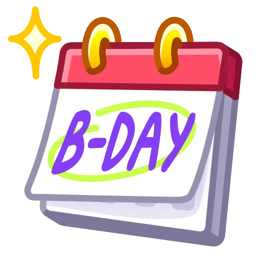 🗓 Эмодзи «Birthday Collection» для Telegram