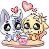 👩‍❤️‍👨 Эмодзи «❤ Бисквит и Ванилька» для Telegram