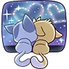 🌌 Эмодзи «❤ Бисквит и Ванилька» для Telegram
