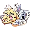 😈 Эмодзи «❤ Бисквит и Ванилька» для Telegram
