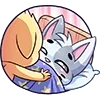 😴 Эмодзи «❤ Бисквит и Ванилька» для Telegram