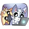 👀 Эмодзи «❤ Бисквит и Ванилька» для Telegram