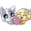 🌹 Эмодзи «❤ Бисквит и Ванилька» для Telegram