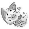🎀 Эмодзи «Бисквит Серый» для Telegram